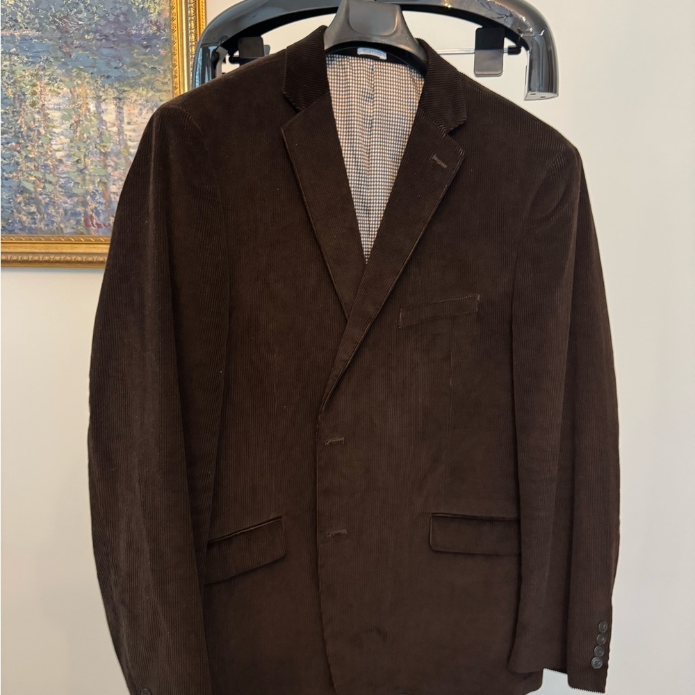 Saddlebred Heritage Brown Corduroy Blazer with Brown Accents
